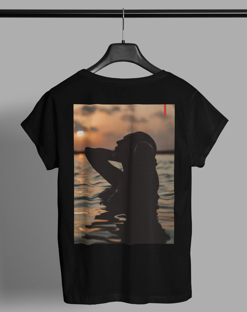 SUNSET INES | RUGPRINT | T-SHIRT | DAMES
