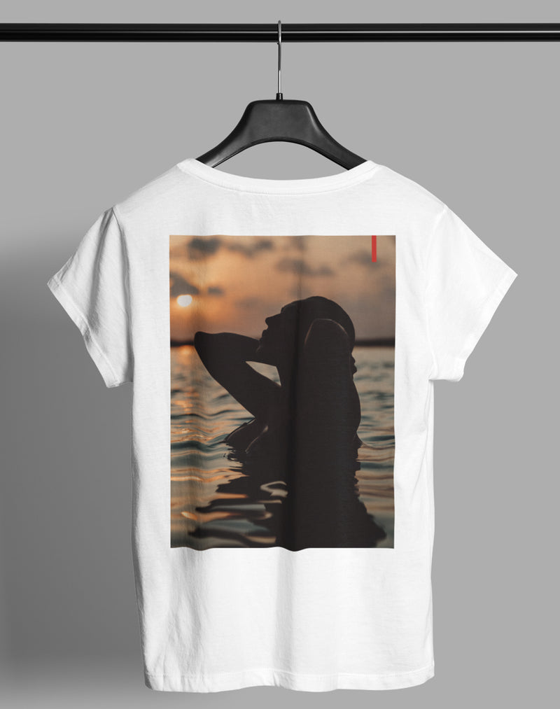 SUNSET INES | RUGPRINT | T-SHIRT | DAMES